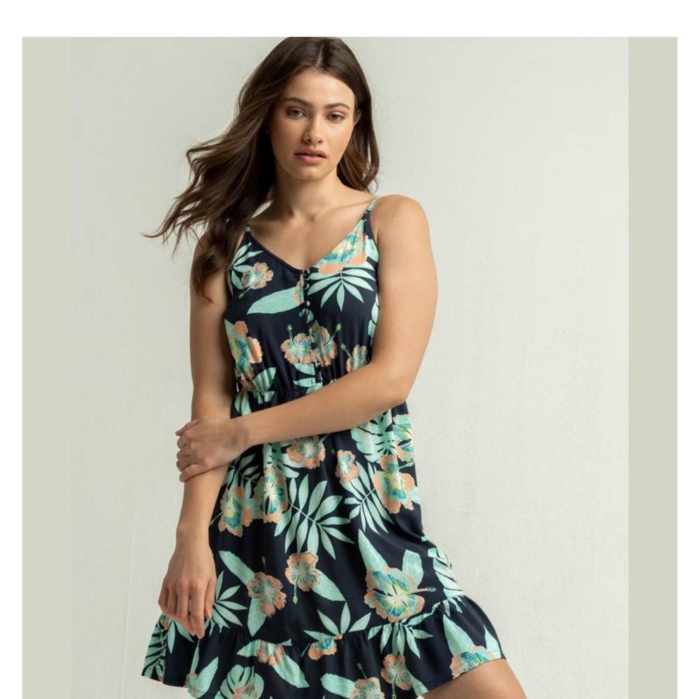 Roxy Hawaiian Floral Dress Small